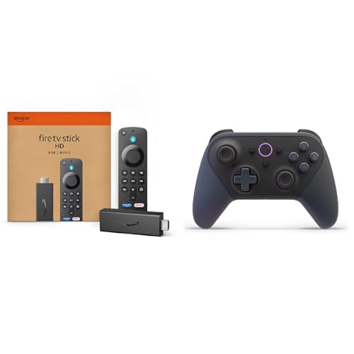 Fire TV Stick HD with Alexa Voice Remote & Luna Wireless Controller Bundle L646