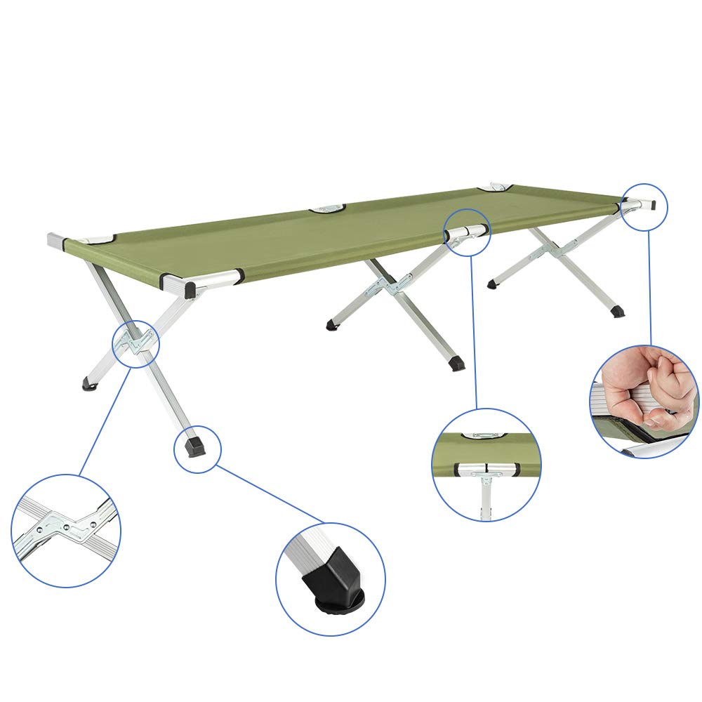 Folding Camping Cot with Carry Bag F6608