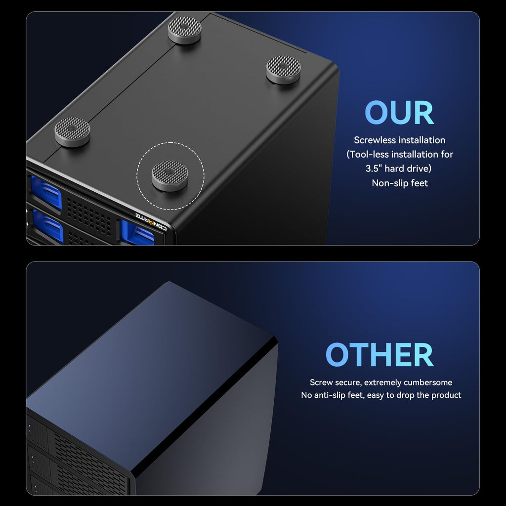 Aluminum 8 Bay Hard Drive RAID Enclosure with Cooling Fan I57050