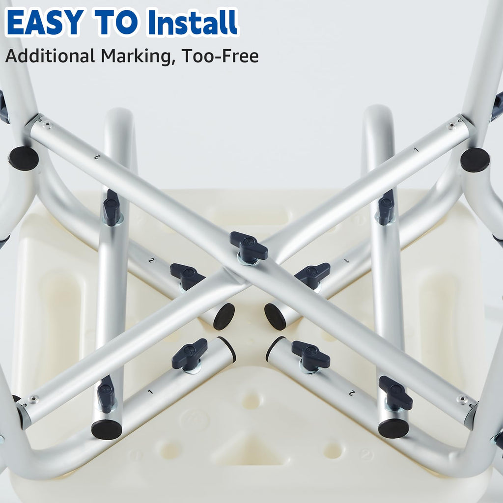 Padded Shower Chair with Arms and Back T295405