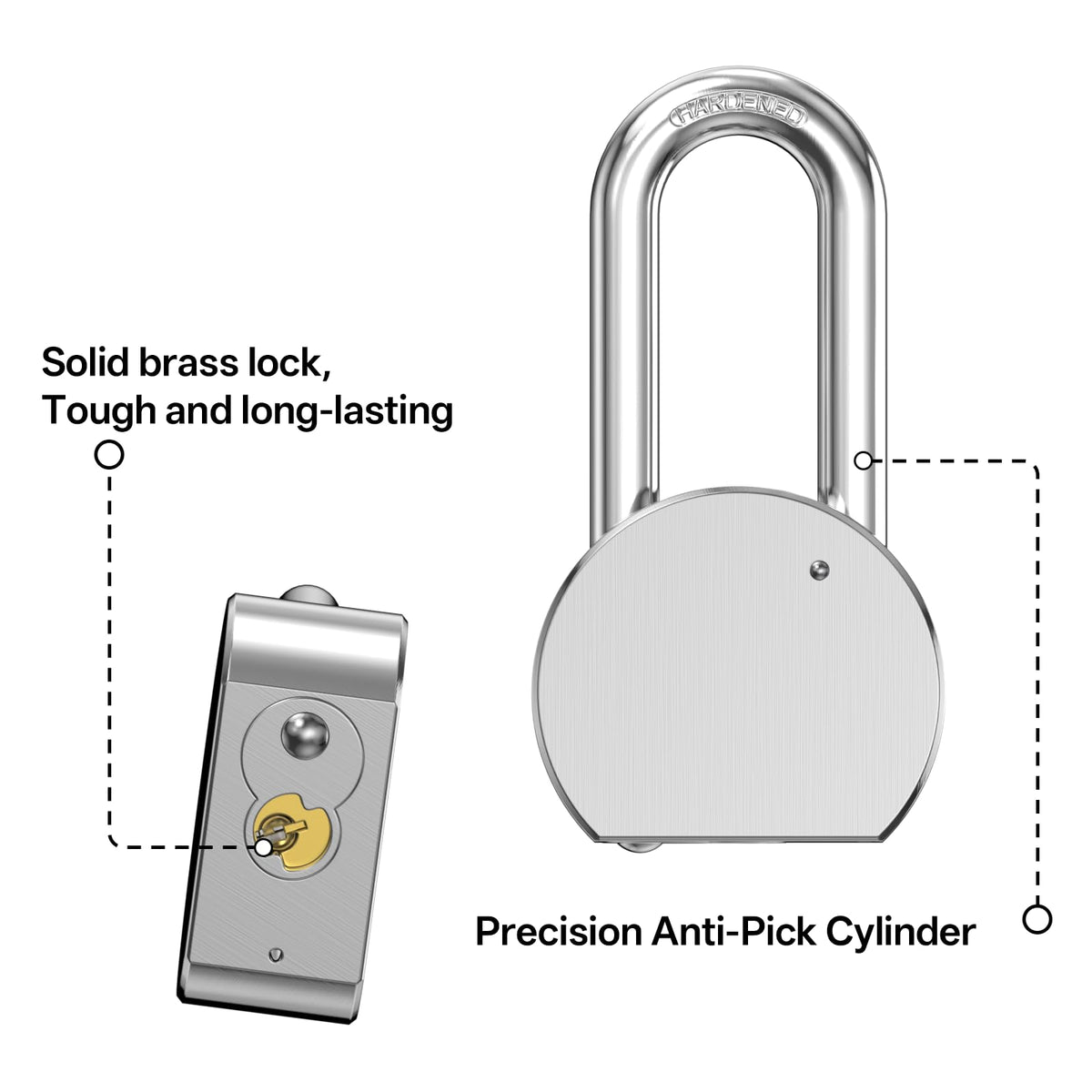 4 Pack 65mm Heavy Duty Keyed Alike Padlocks W501