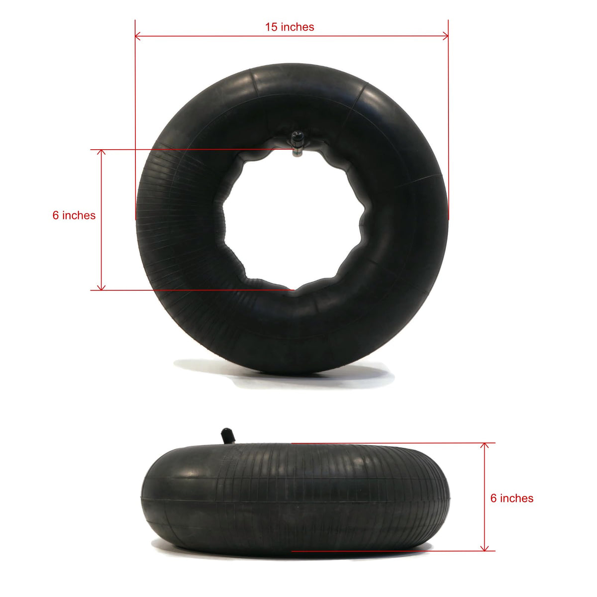 Tire Inner Tube 15x6.00-6 with TR13 Straight Stem 4-Pack K611