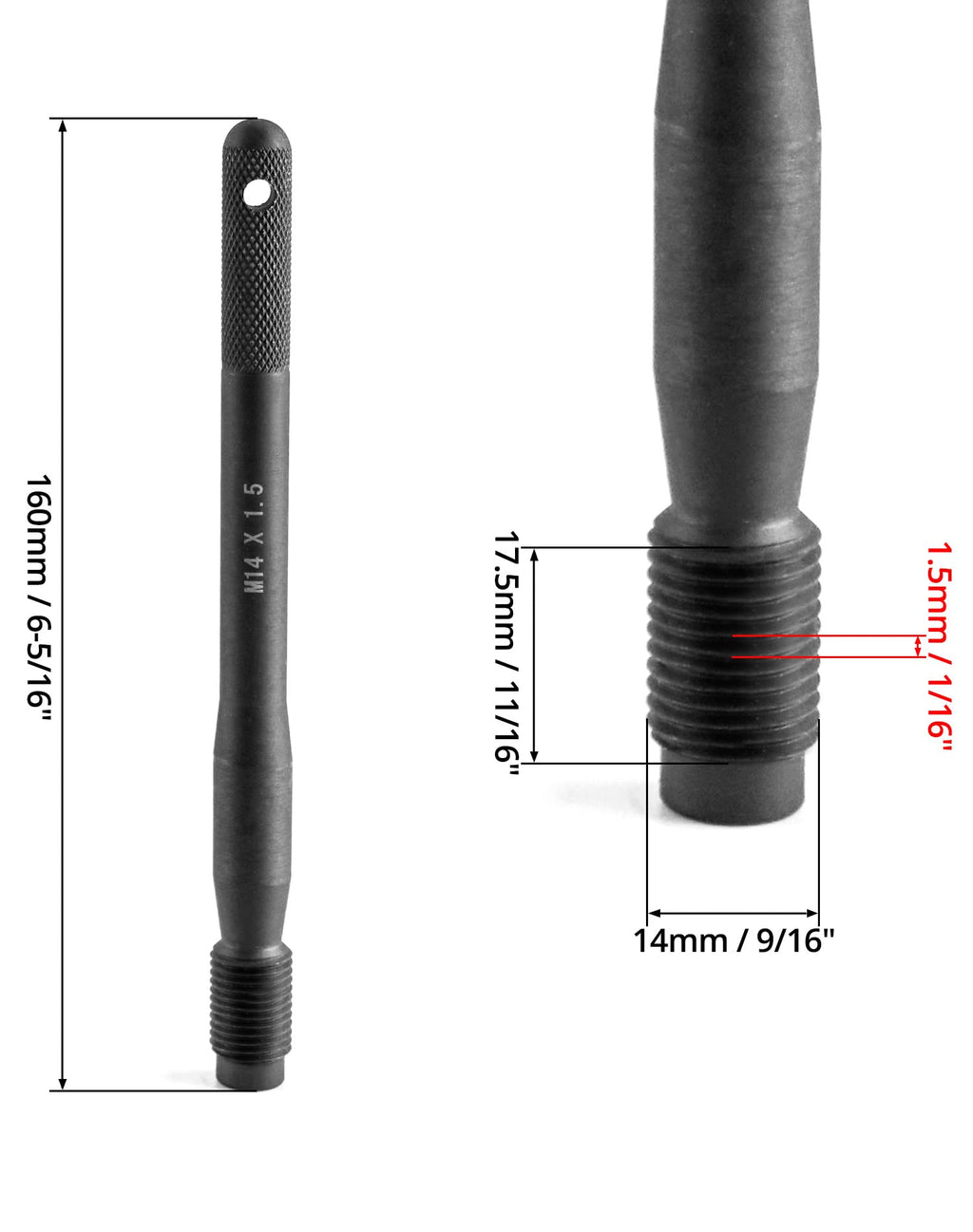 2 Pack M14 x 1.5 Steel Wheel Alignment Pin R4985