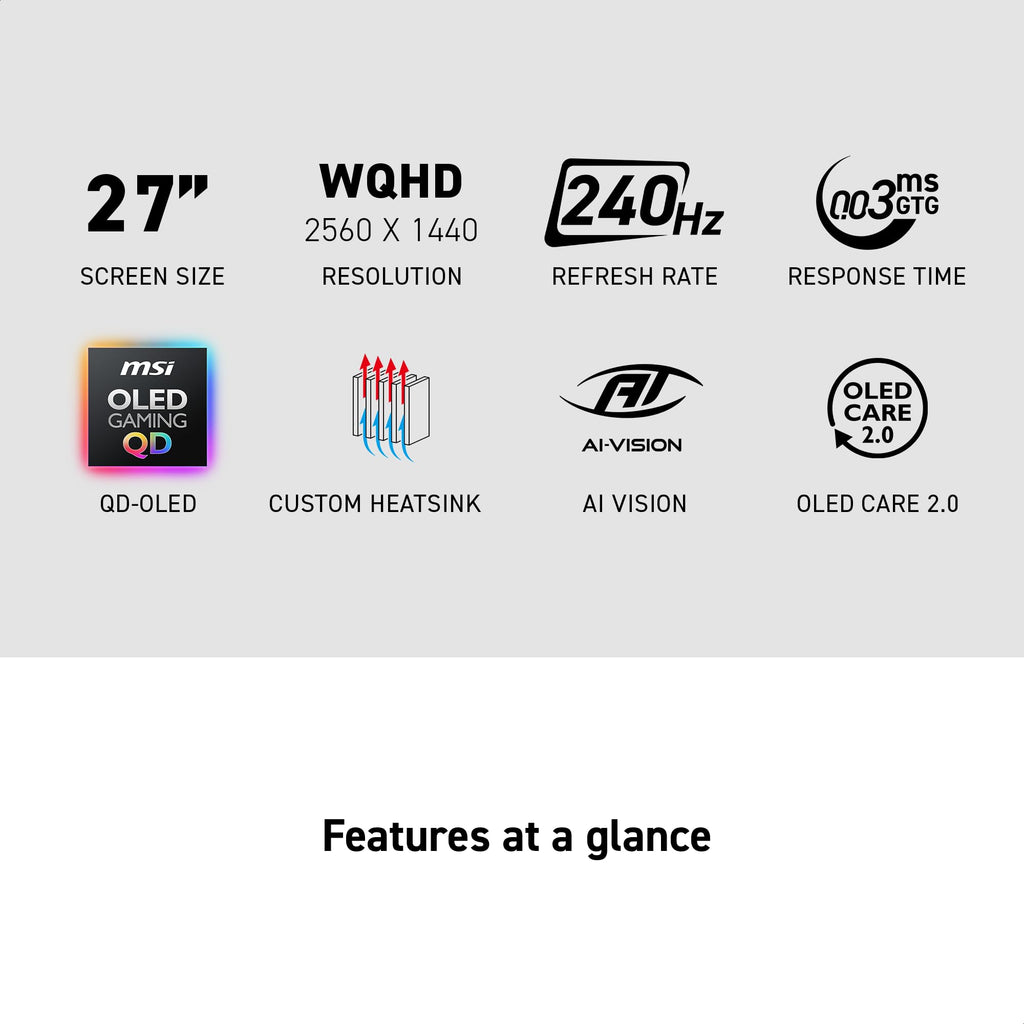 27-Inch WQHD 240Hz QD-OLED Gaming Monitor L8232