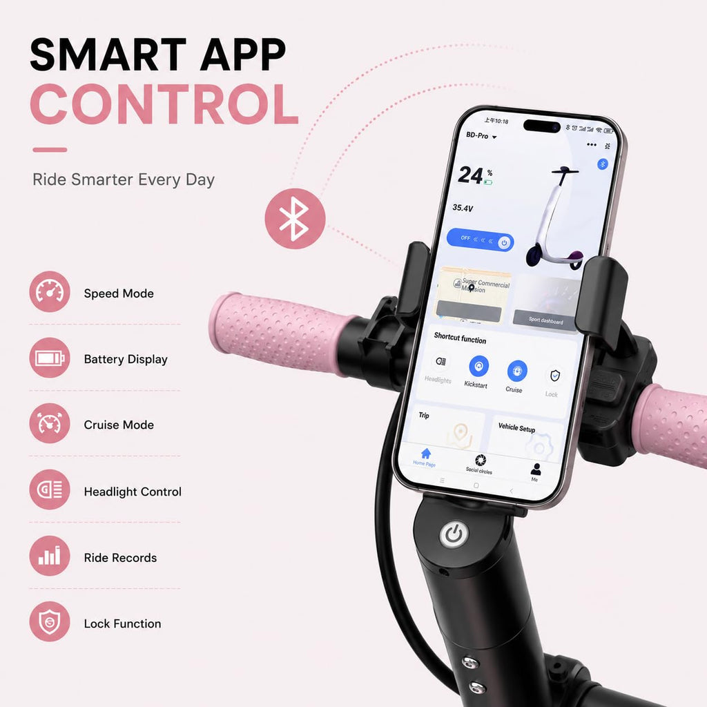 350W/500W Electric Scooter with Seat, Dual Suspension T12254