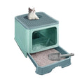 Enclosed Foldable Cat Litter Box with Lid C7953