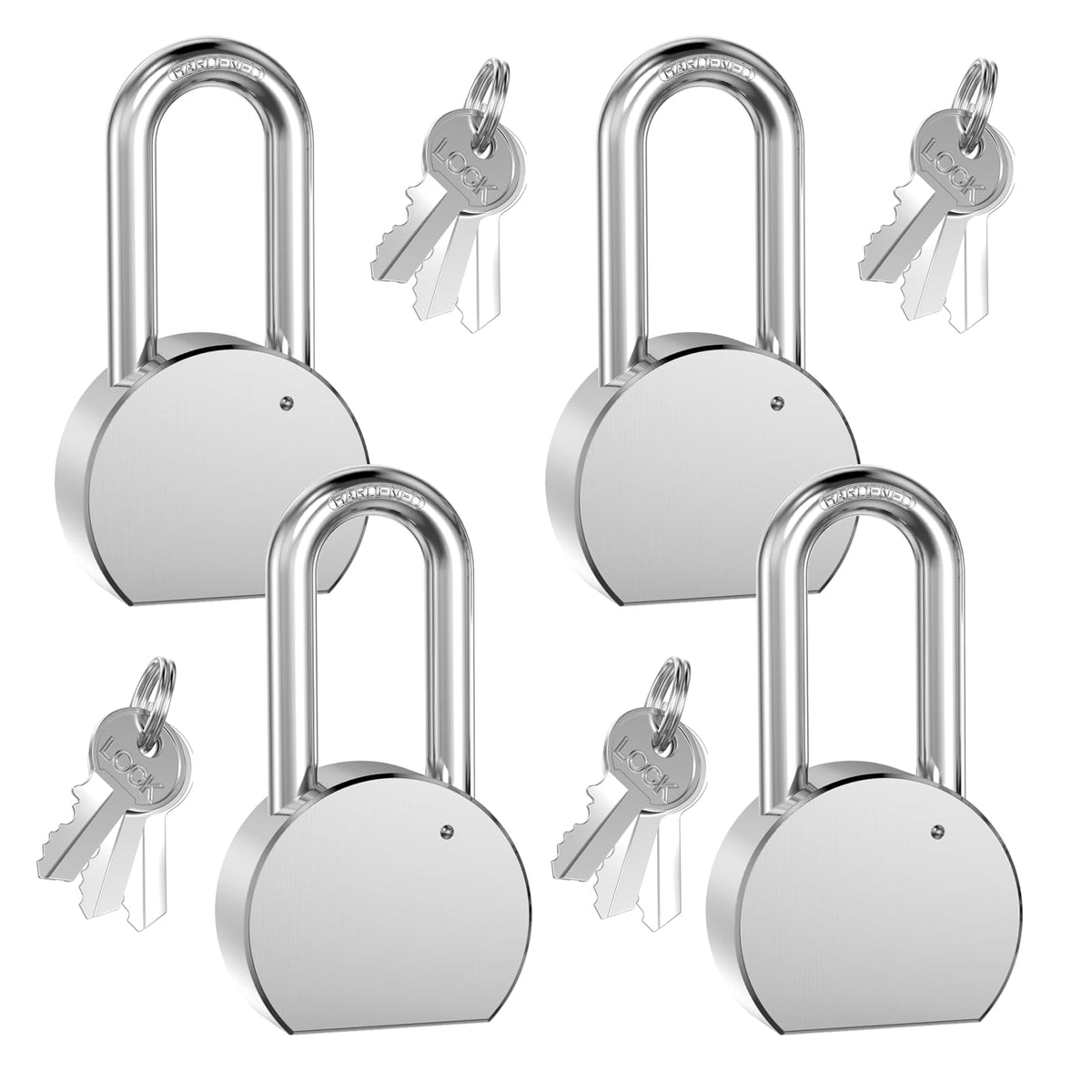 4 Pack 65mm Heavy Duty Keyed Alike Padlocks W501