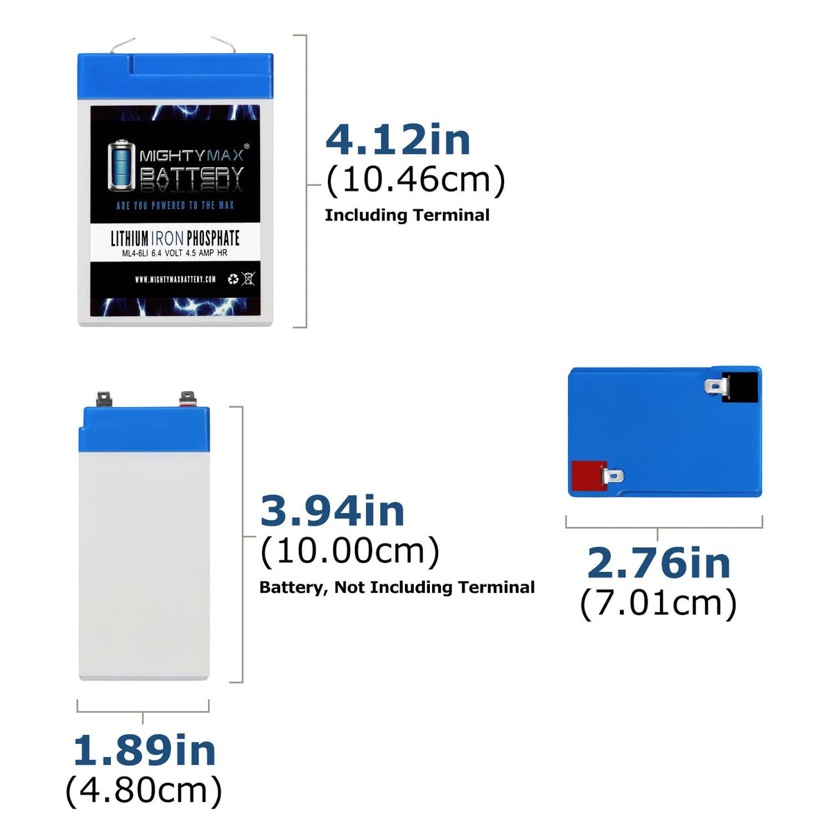 6V 4.5AH Lithium Replacement Battery W521