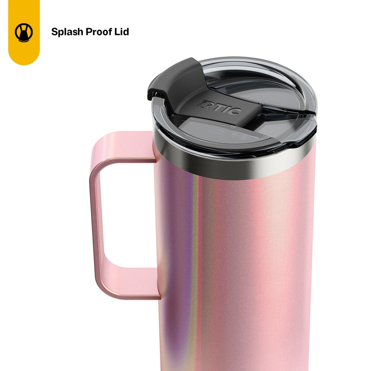 20oz Stainless Steel Insulated Travel Mug with Lid and Handle M31325