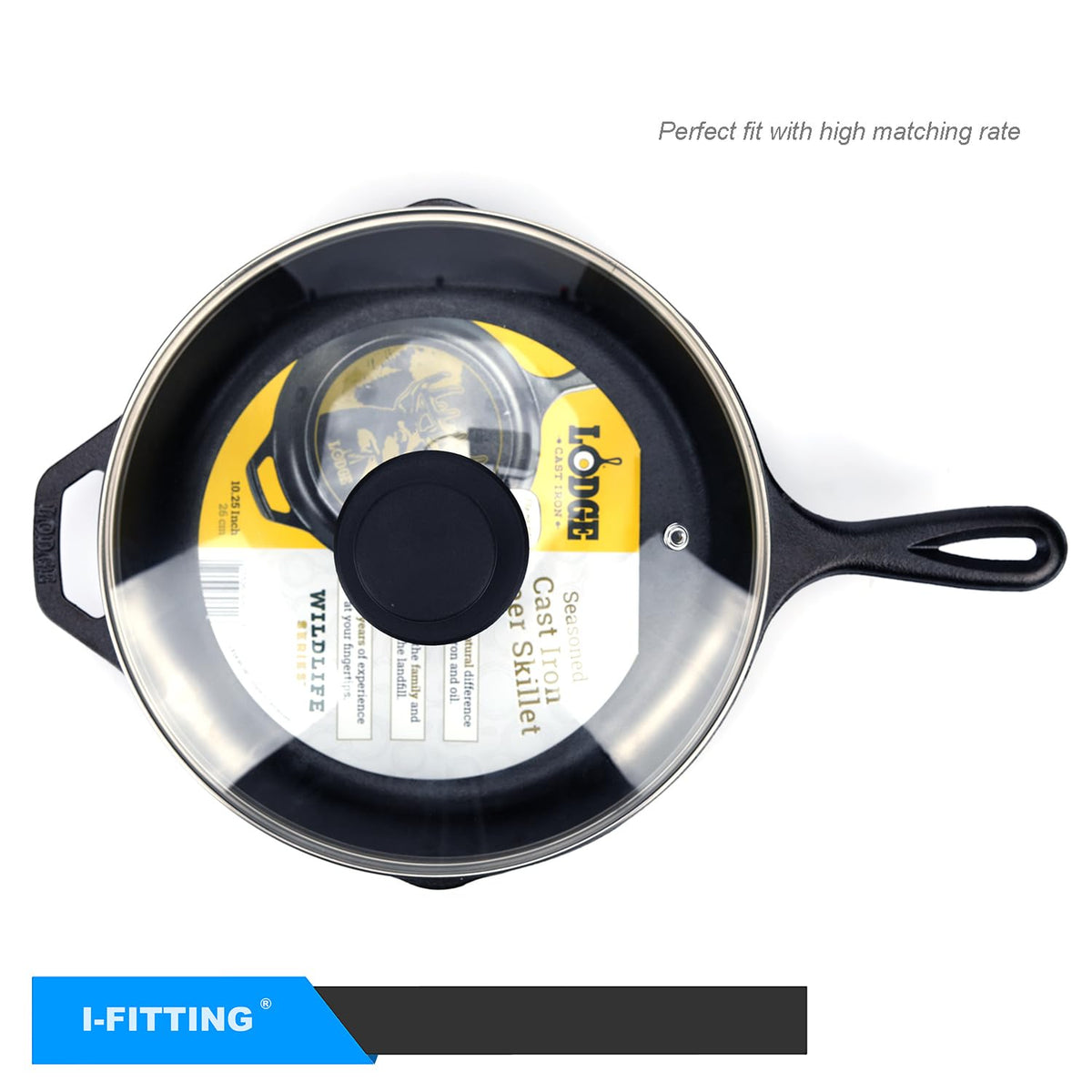 12 Inch Tempered Glass Lid with Steam Vent F320520