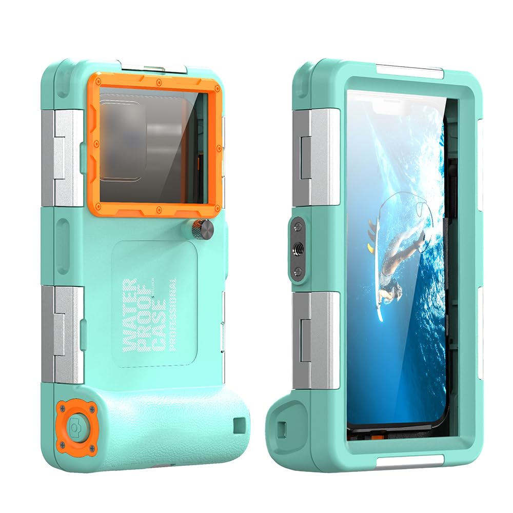 Light Blue and Orange Diving Phone Protective Case H41380