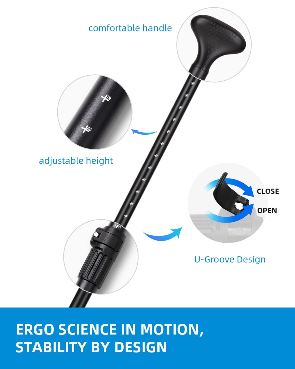 Adjustable Aluminum Alloy SUP Paddle W98210