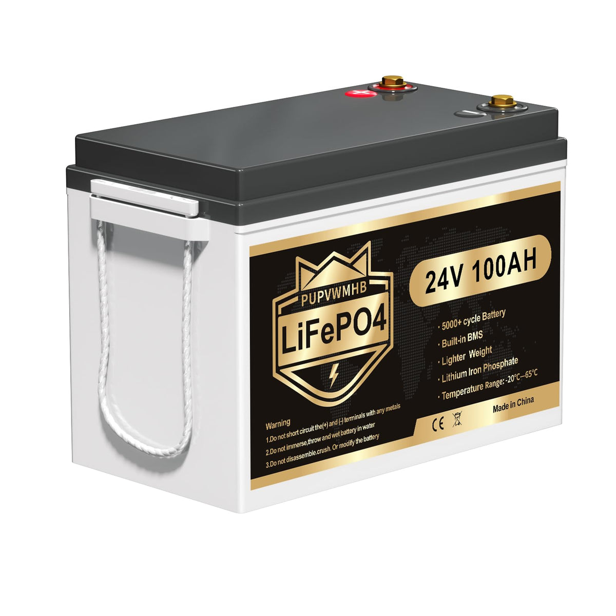 24V 100AH Lifepo4 Battery with 100A BMS Y97685