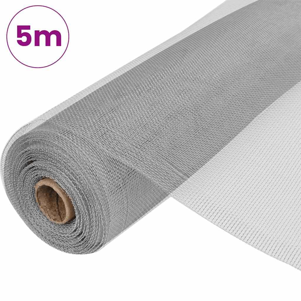 Aluminum Mesh Screen 39.4"x196.9" Silver E6934