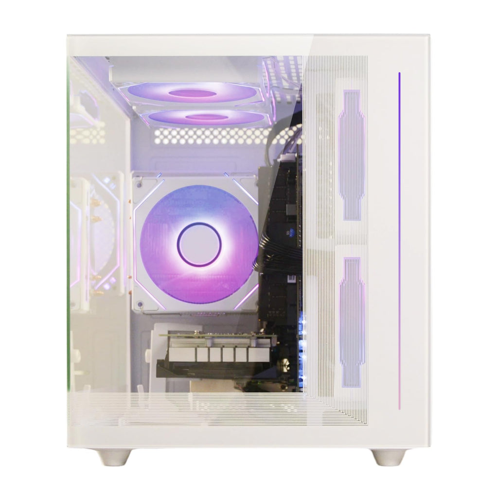 White Prebuilt Gaming PC Desktop Computer O83285
