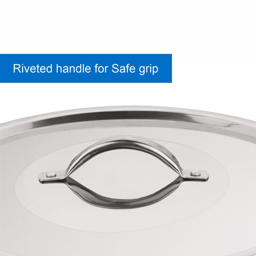 12 Quart Stainless Steel Stock Pot with Metal Lid X623803