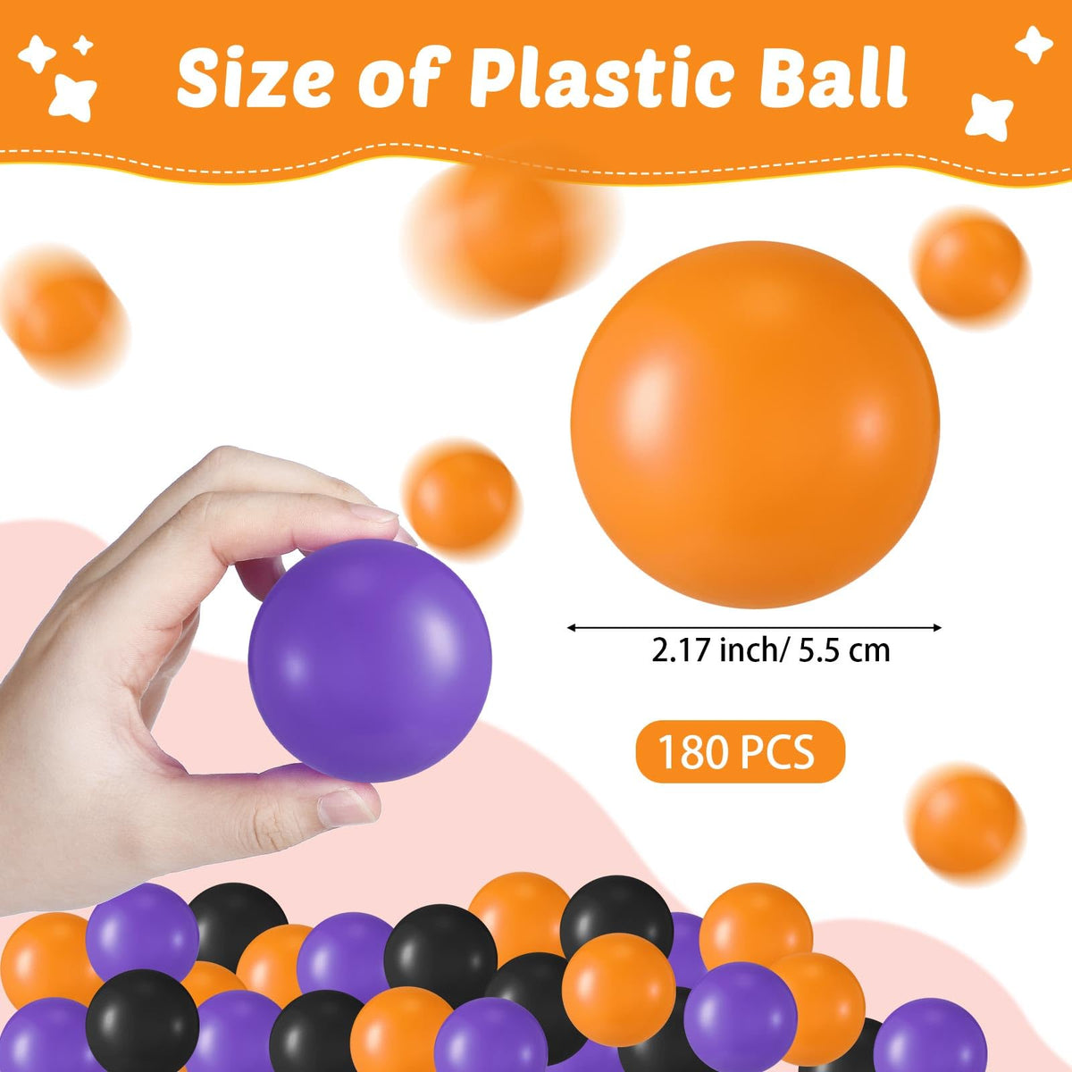 300 Pcs Soft Plastic Play Balls L7821