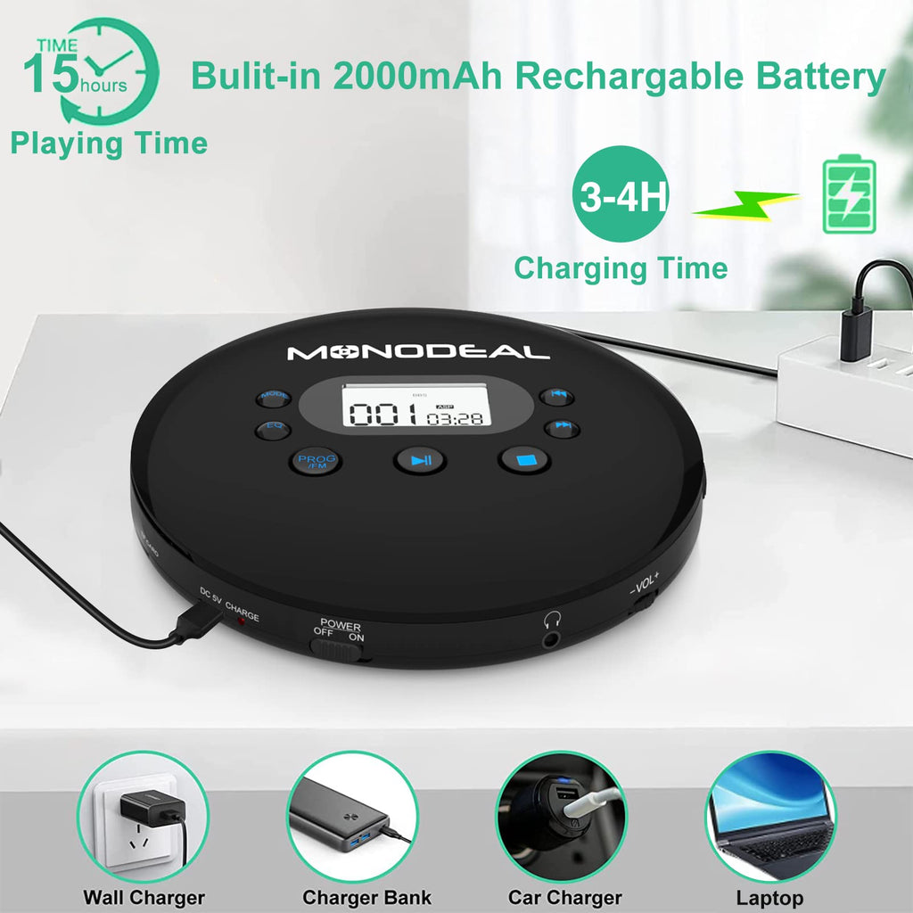 Portable CD Player with FM Transmitter U105529