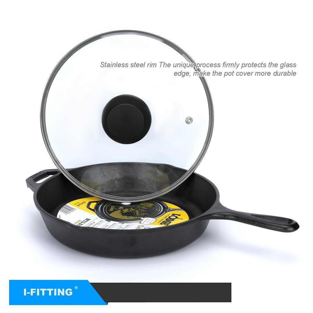 12 Inch Tempered Glass Lid with Steam Vent F320520