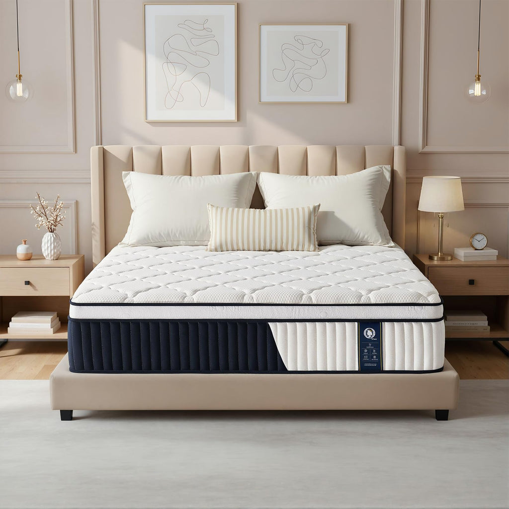 12 Inch Medium Firm Hybrid Mattress D3970