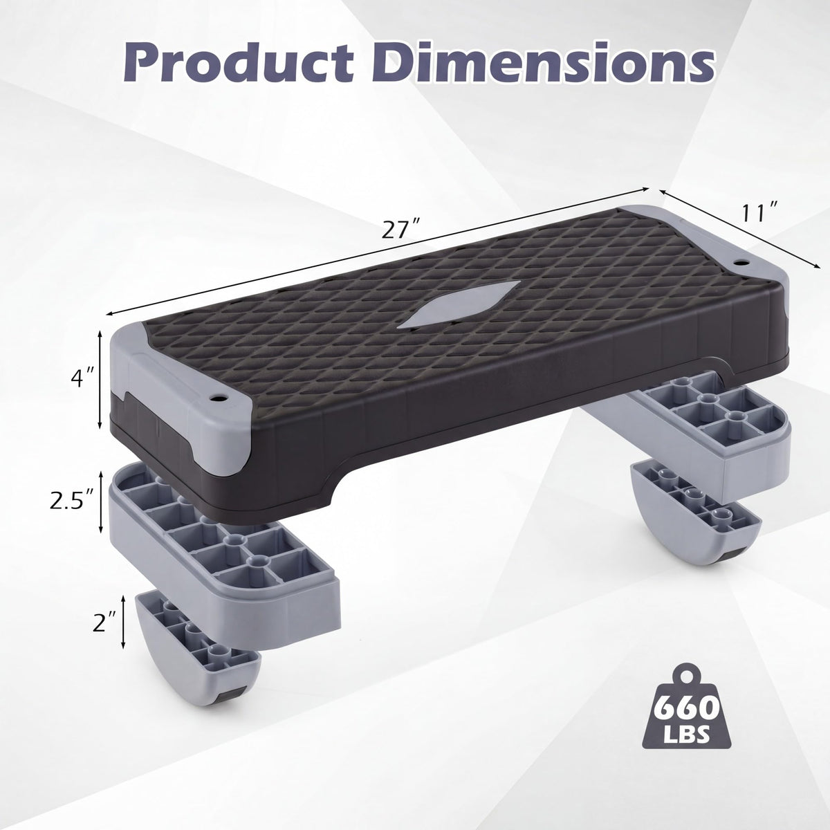 Adjustable 5 in 1 Aerobic Step Platform Y393