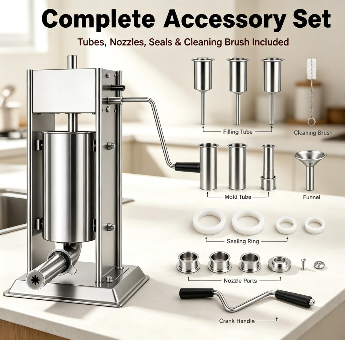 3-in-1 Manual Sausage Stuffer 15LB P92246