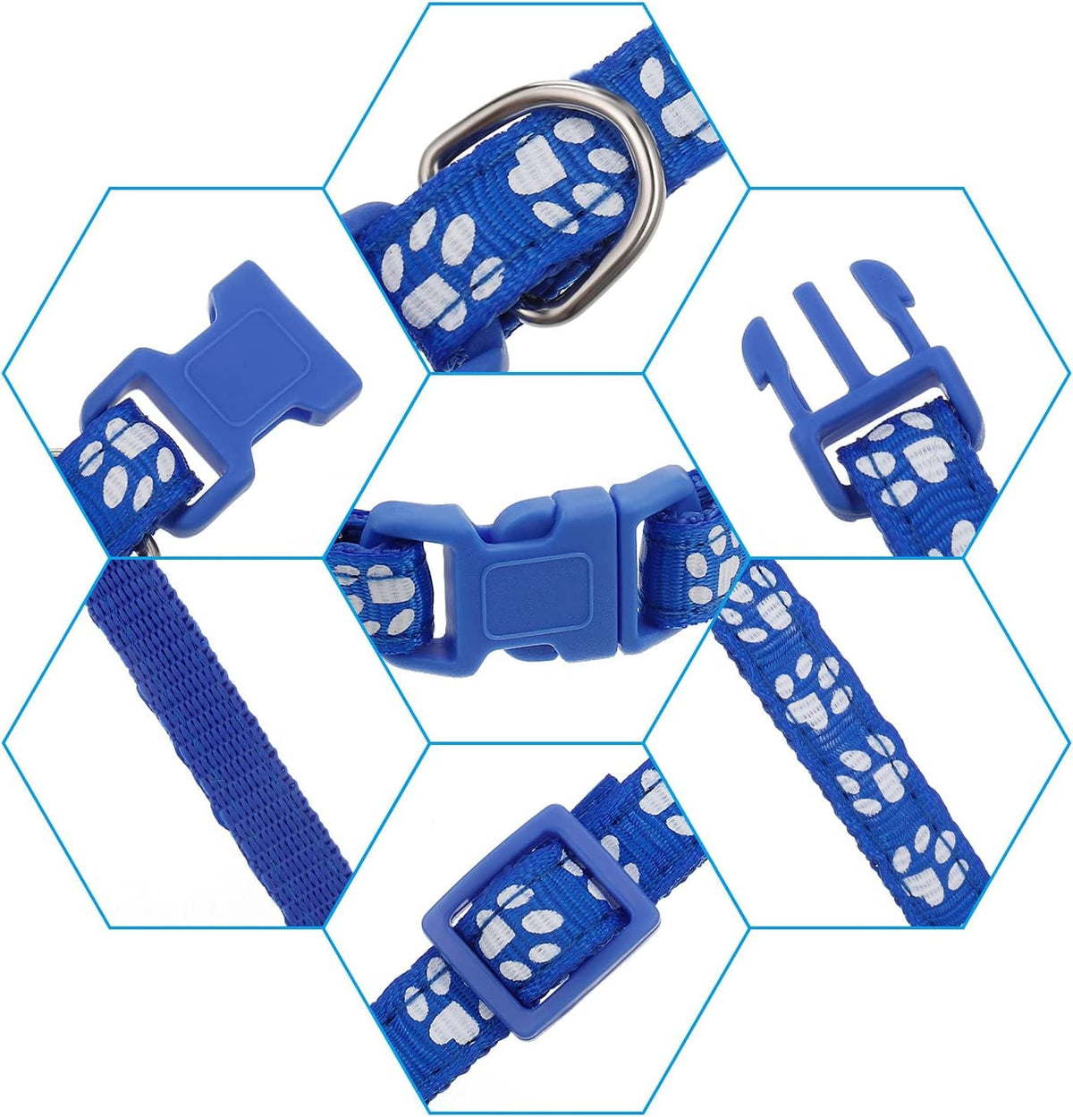 12 Pack Adjustable Puppy Collars H6781