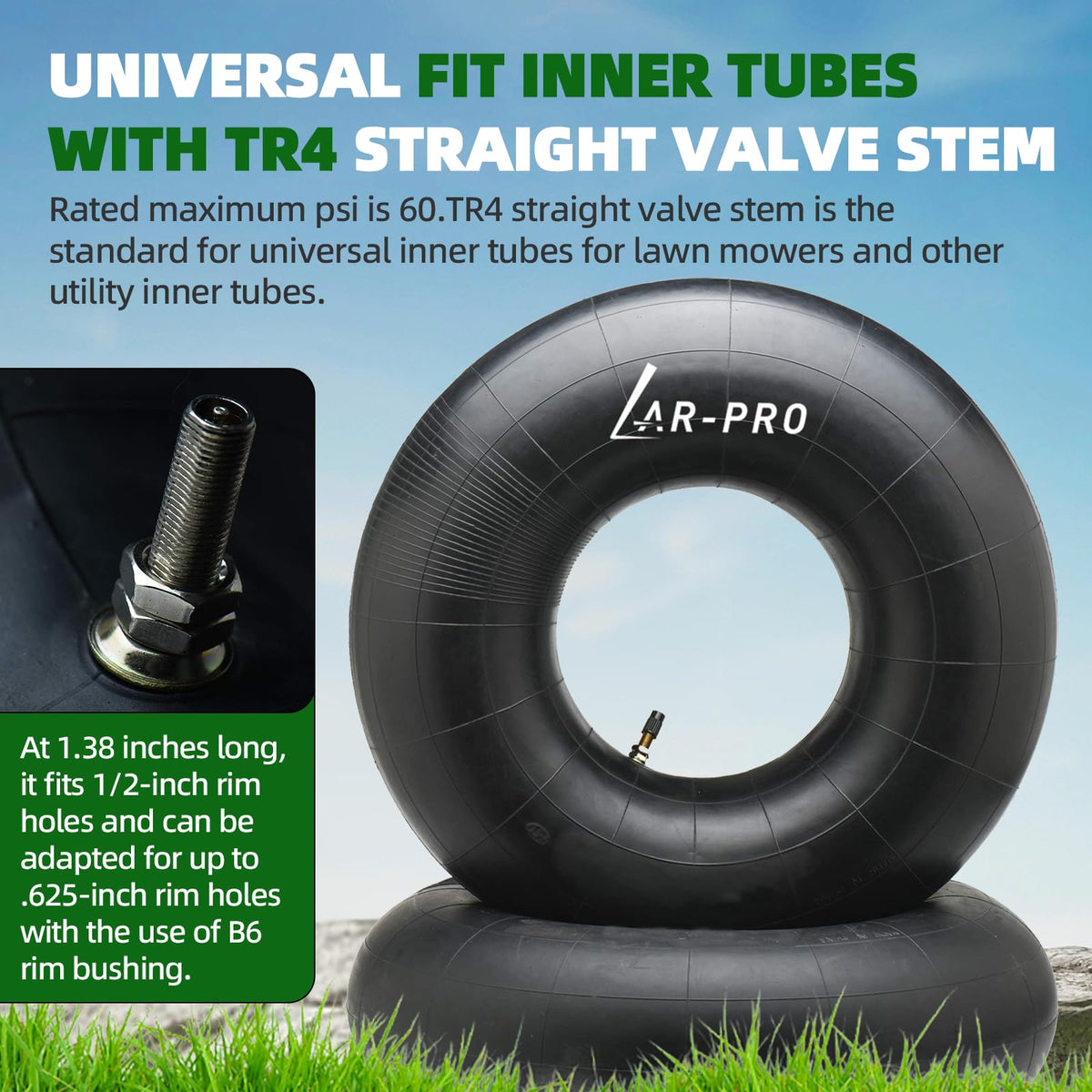 20x8.00-8 and 15x6.00-6 Inner Tubes O302936