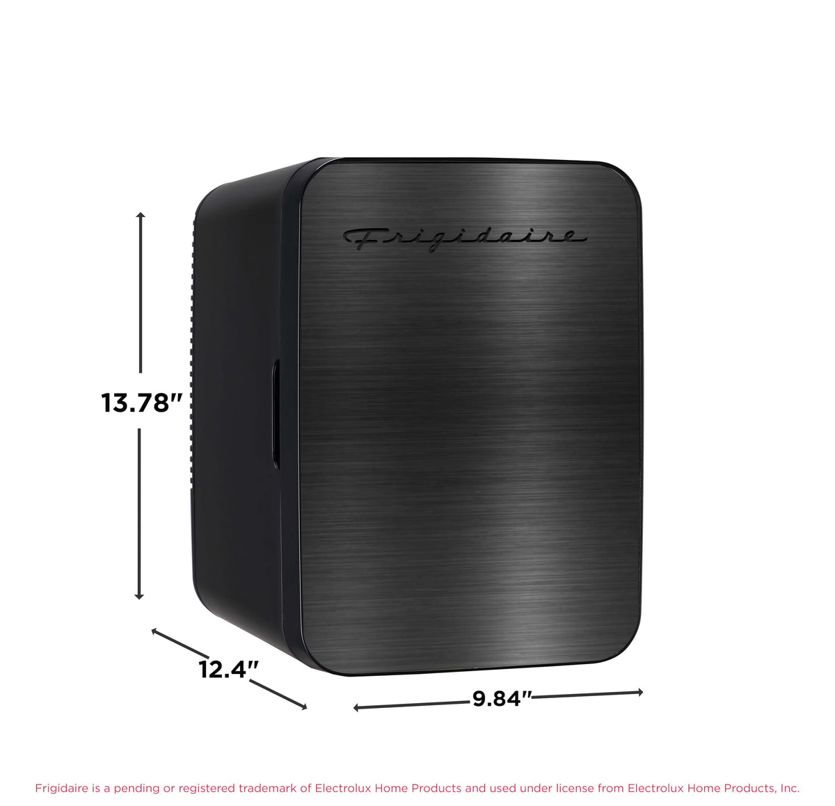 10L Brushed Black Stainless Mini Personal Fridge Cooler K152
