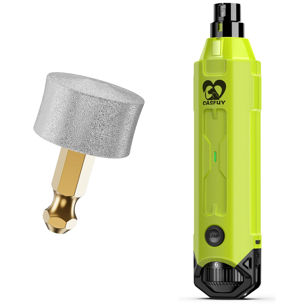 Dog Nail Grinder & Replacement Grinding Head Bundle E550