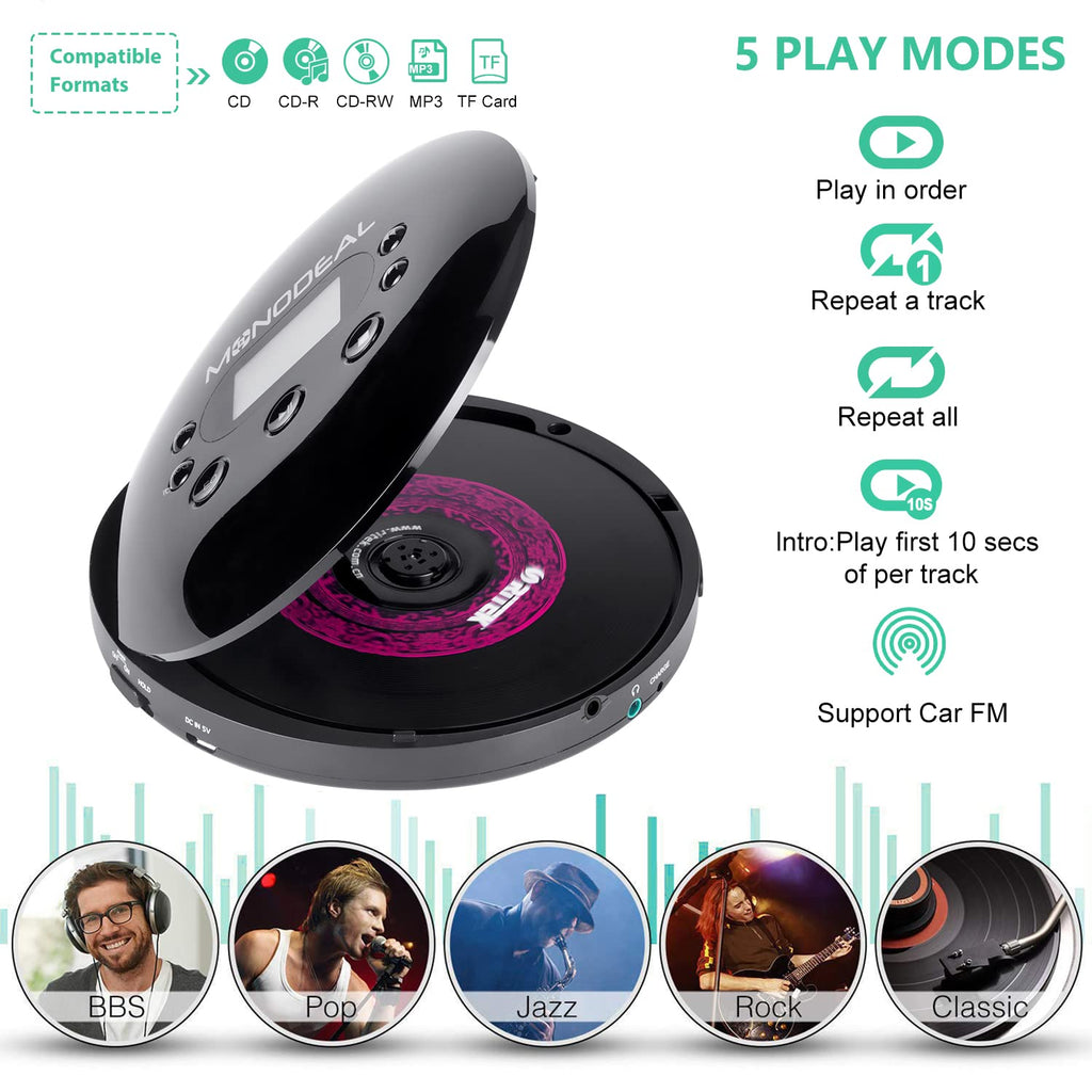 Portable CD Player with FM Transmitter U105529