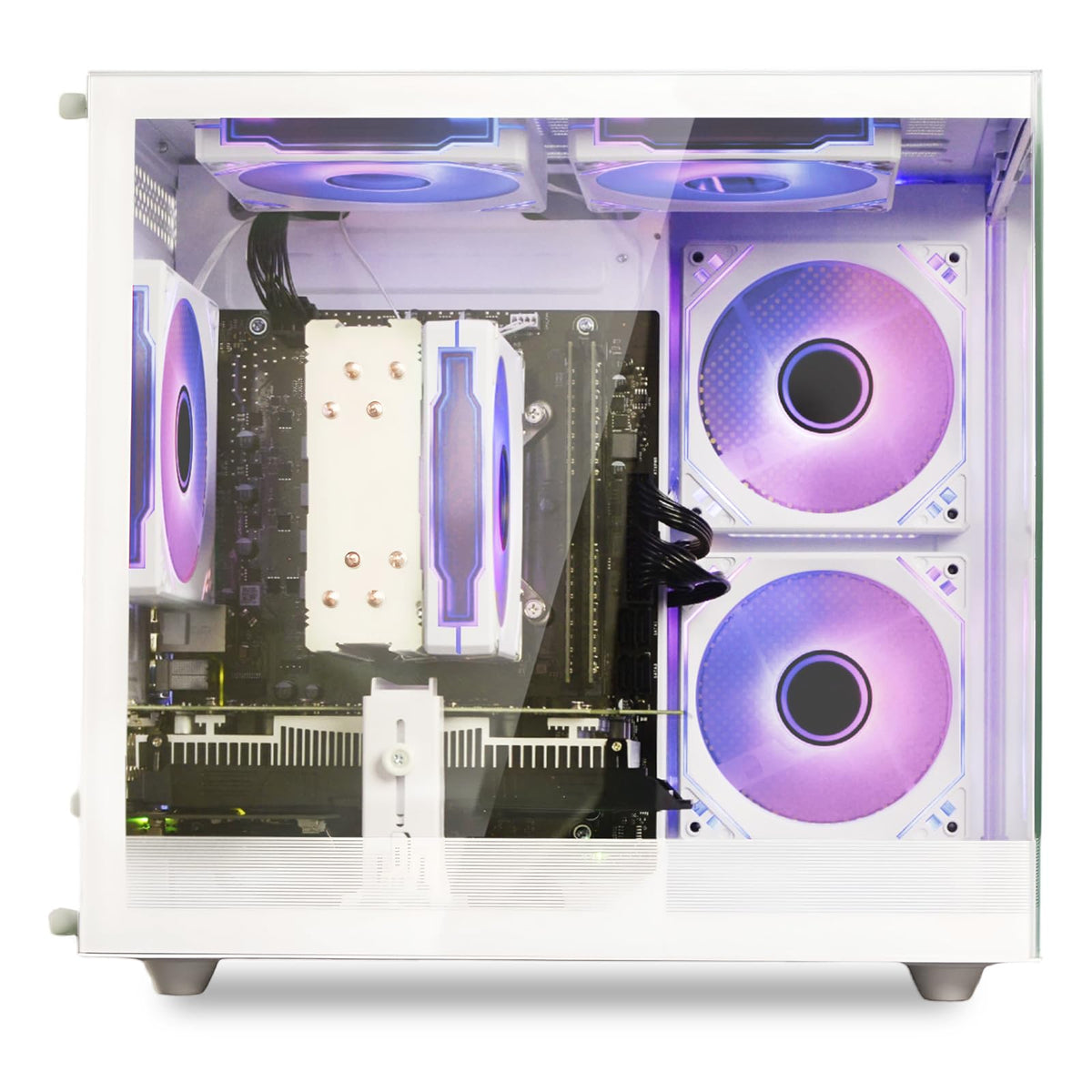 White Prebuilt Gaming PC Desktop Computer O83285