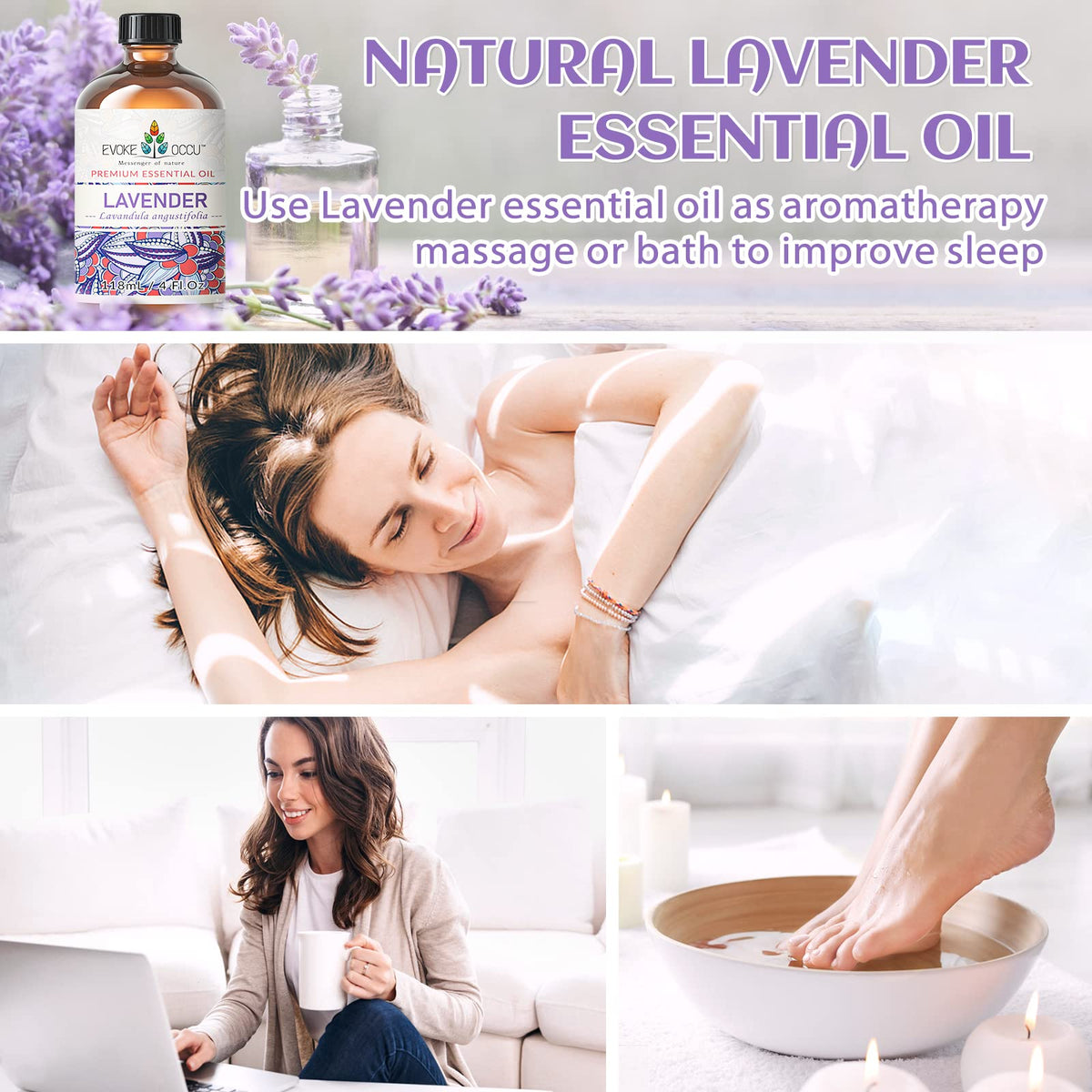 Rosemary Peppermint Lavender Essential Oil 4 Oz N24060