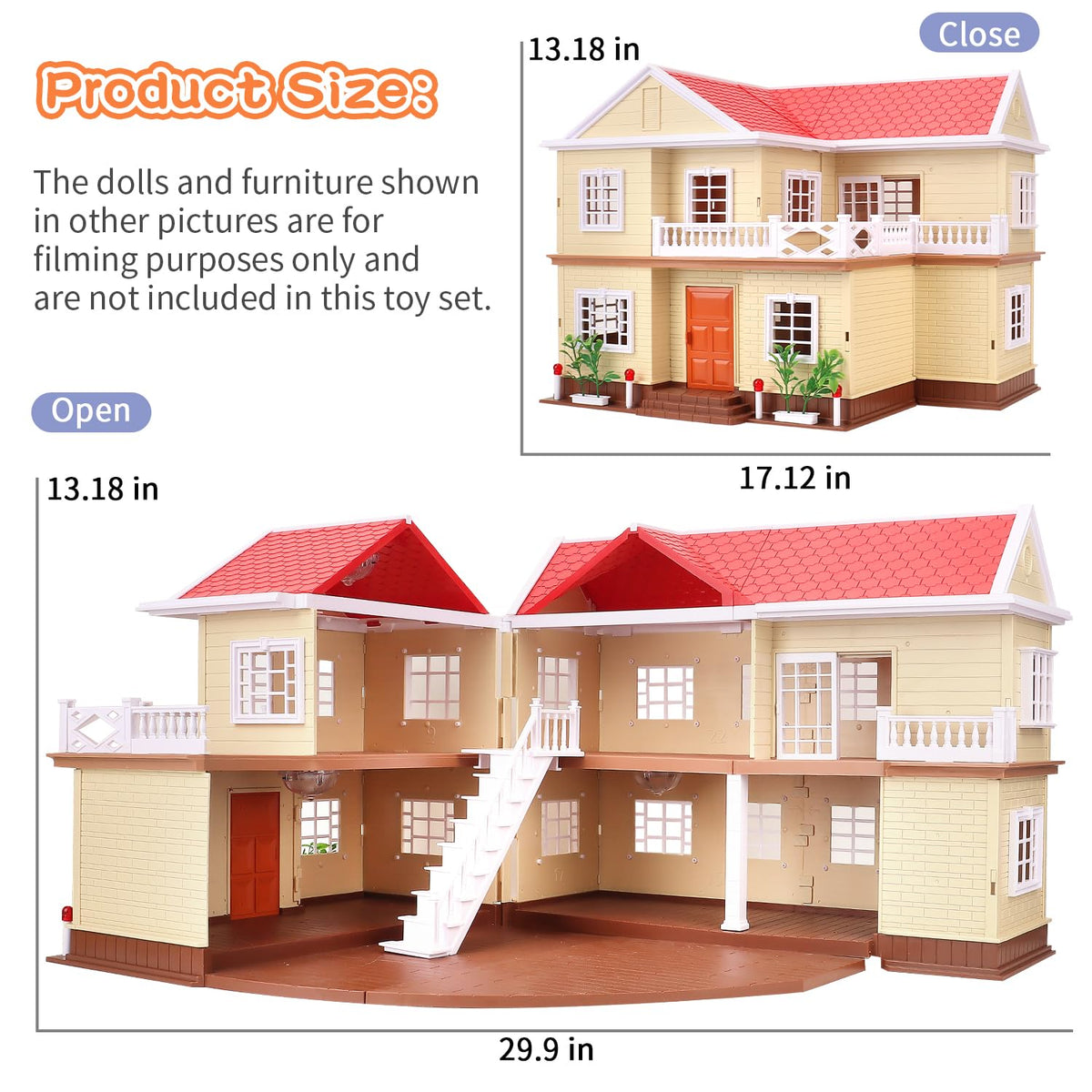 Cozy Cabin Doll House Playset A10475