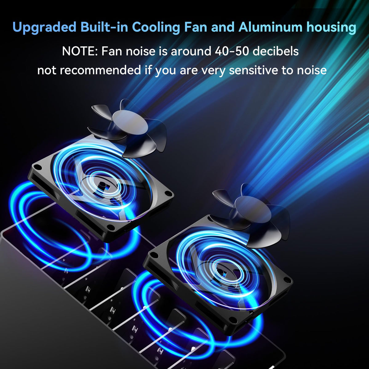 Aluminum 8 Bay Hard Drive RAID Enclosure with Cooling Fan I57050