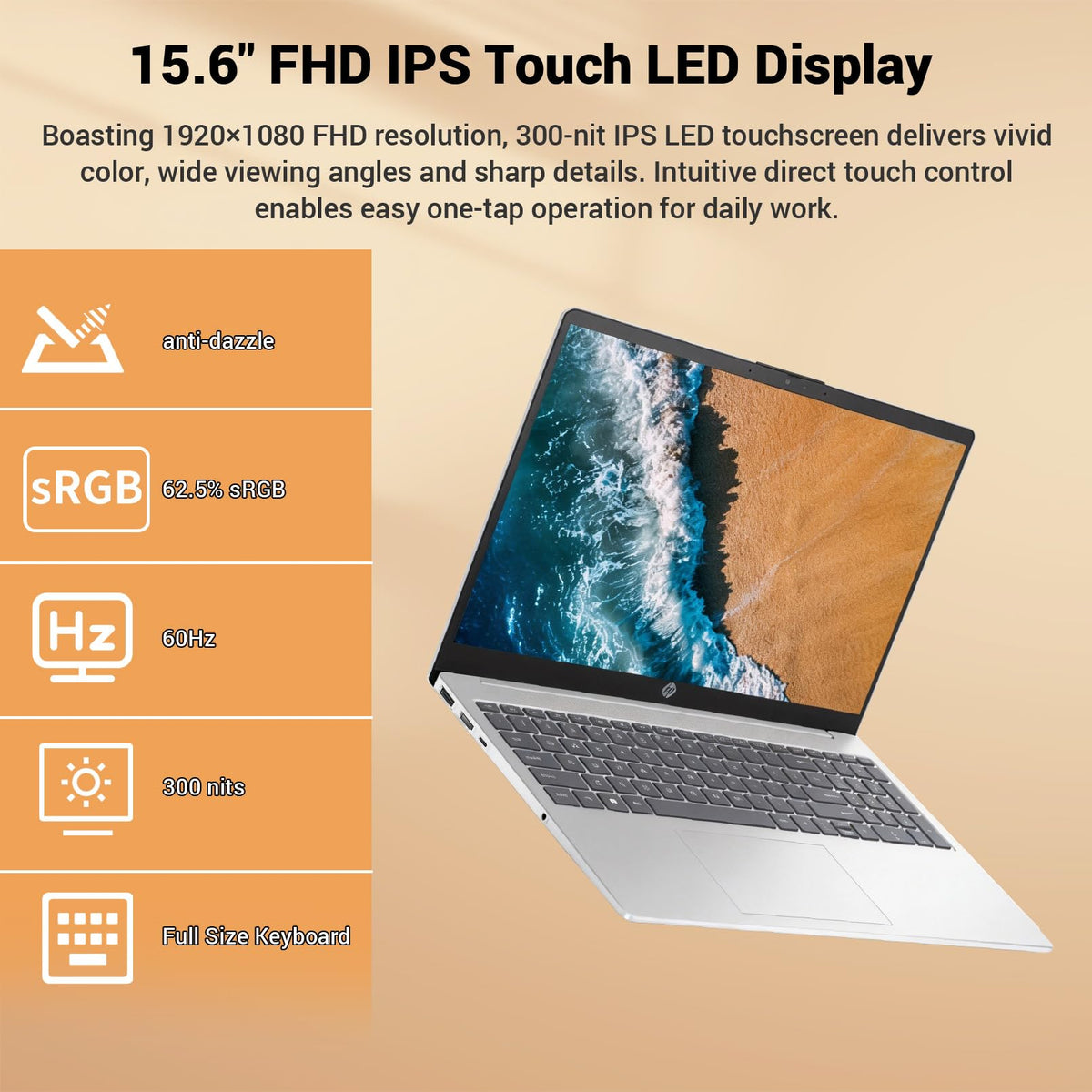 15.6" FHD Touchscreen Intel Core Ultra 5 Laptop U785