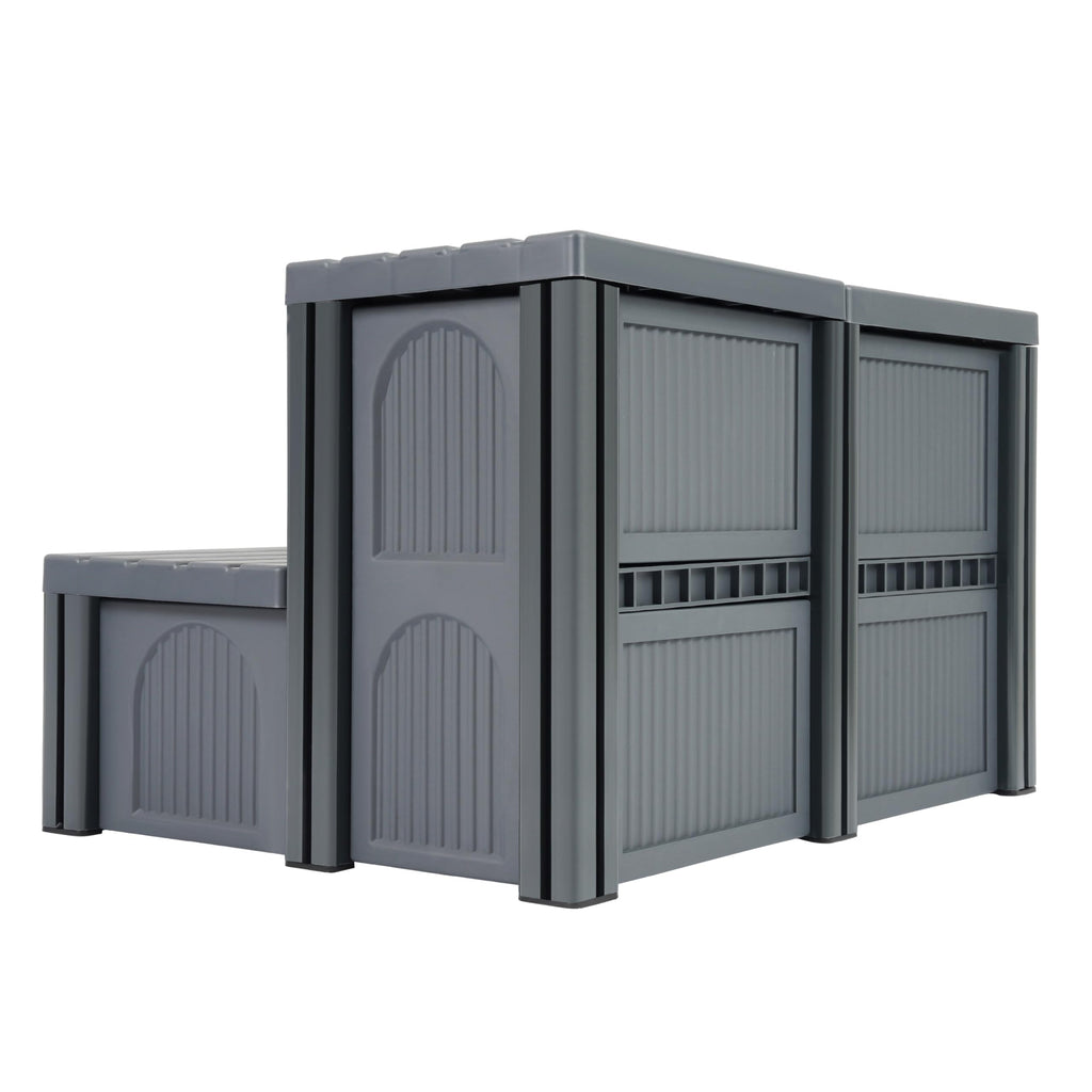 27" 2-Step Hot Tub Steps with Storage A60855
