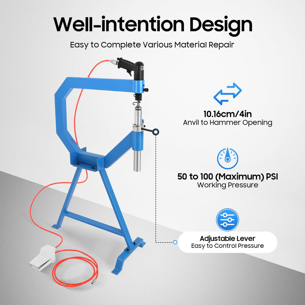 Pneumatic Planishing Hammer with Stand and Pedal U302925
