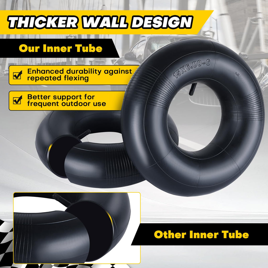 15x6.00-6 Tire Inner Tubes with TR-13 Valve Stem X746769