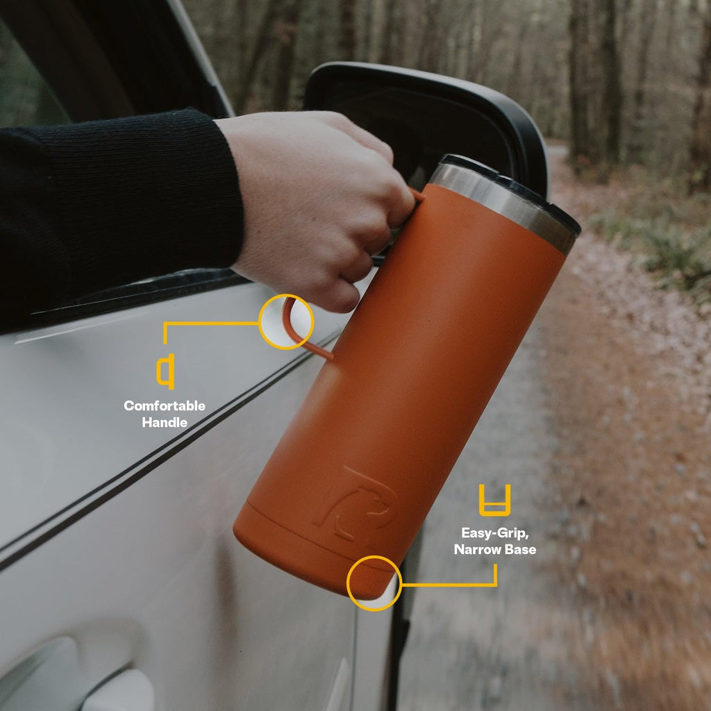 20oz Stainless Steel Insulated Travel Mug with Lid and Handle M31325
