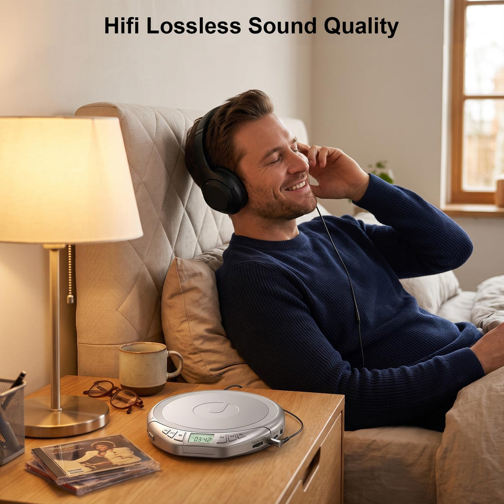 Portable CD Player with Earphones O870002