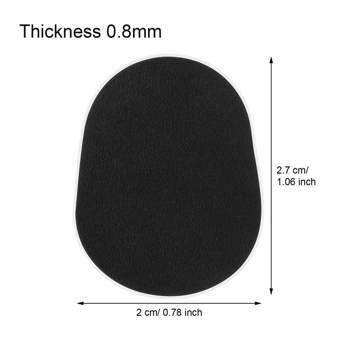 32 Pieces 0.8 mm Saxophone and Clarinet Mouthpiece Cushion Black A406