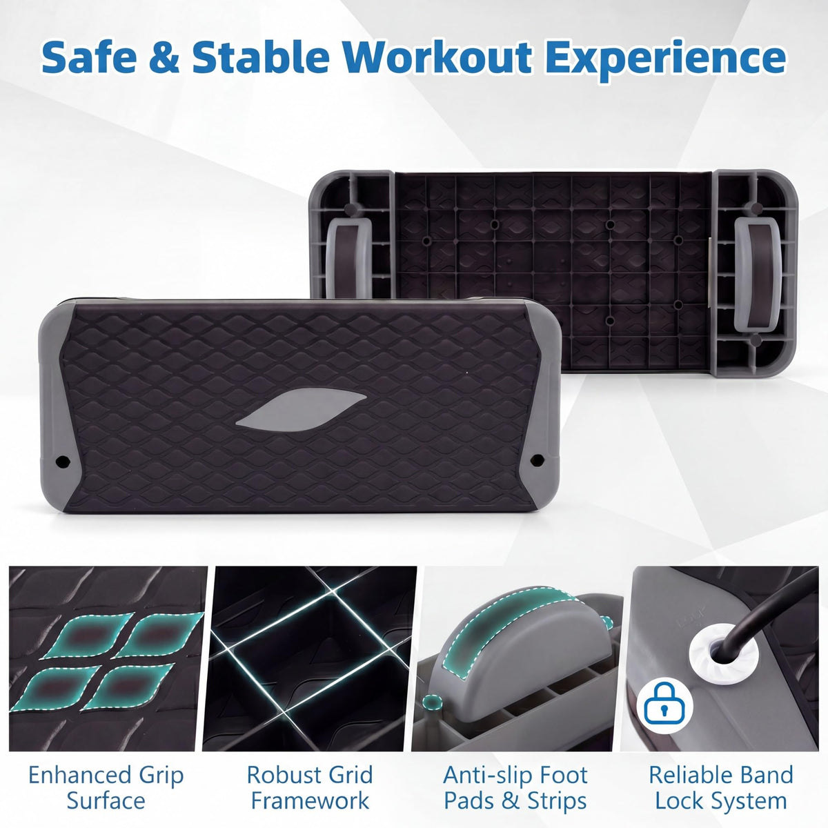 Adjustable 5 in 1 Aerobic Step Platform Y393