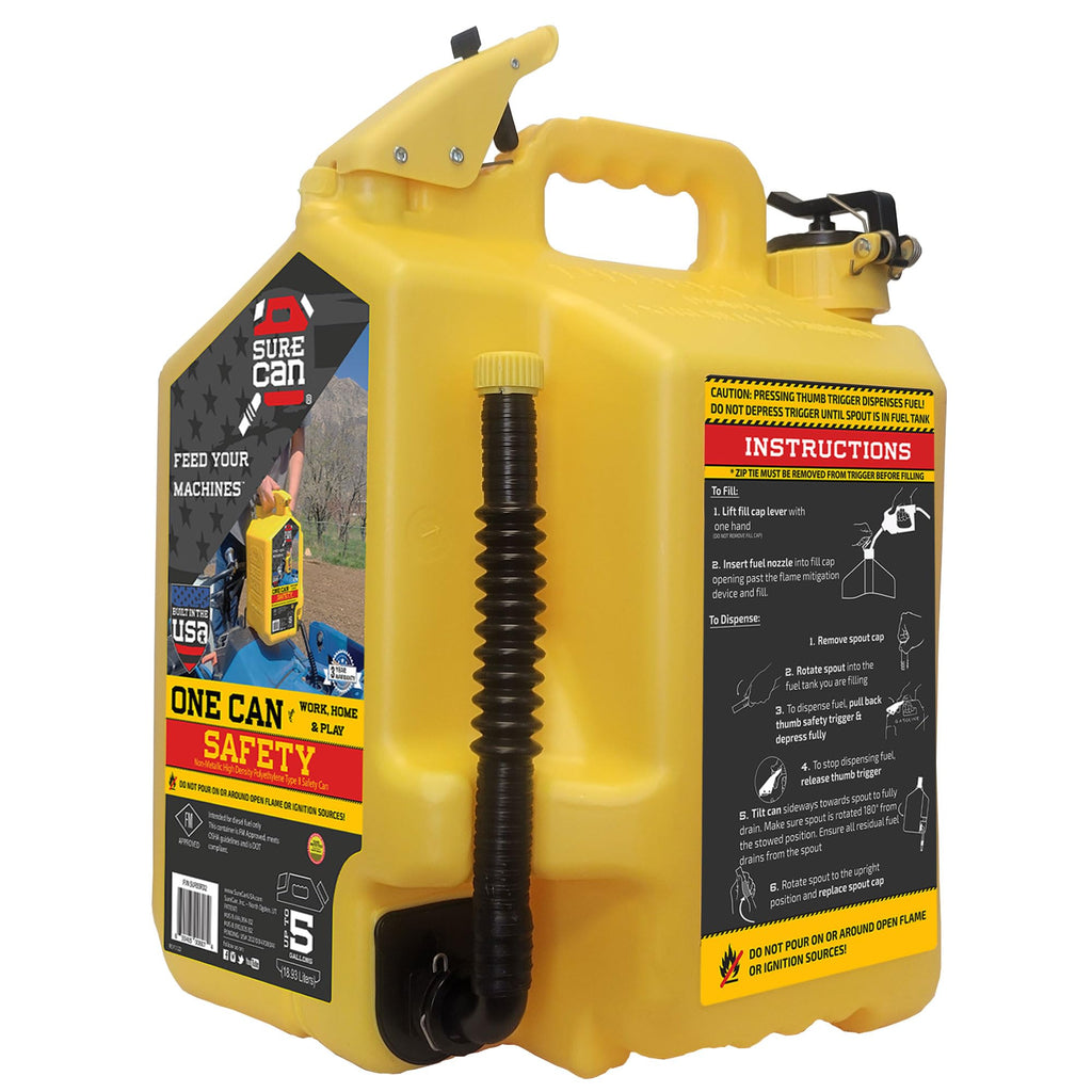 5 Gallon Self-Venting Safety Can with Rotating Spout N7910