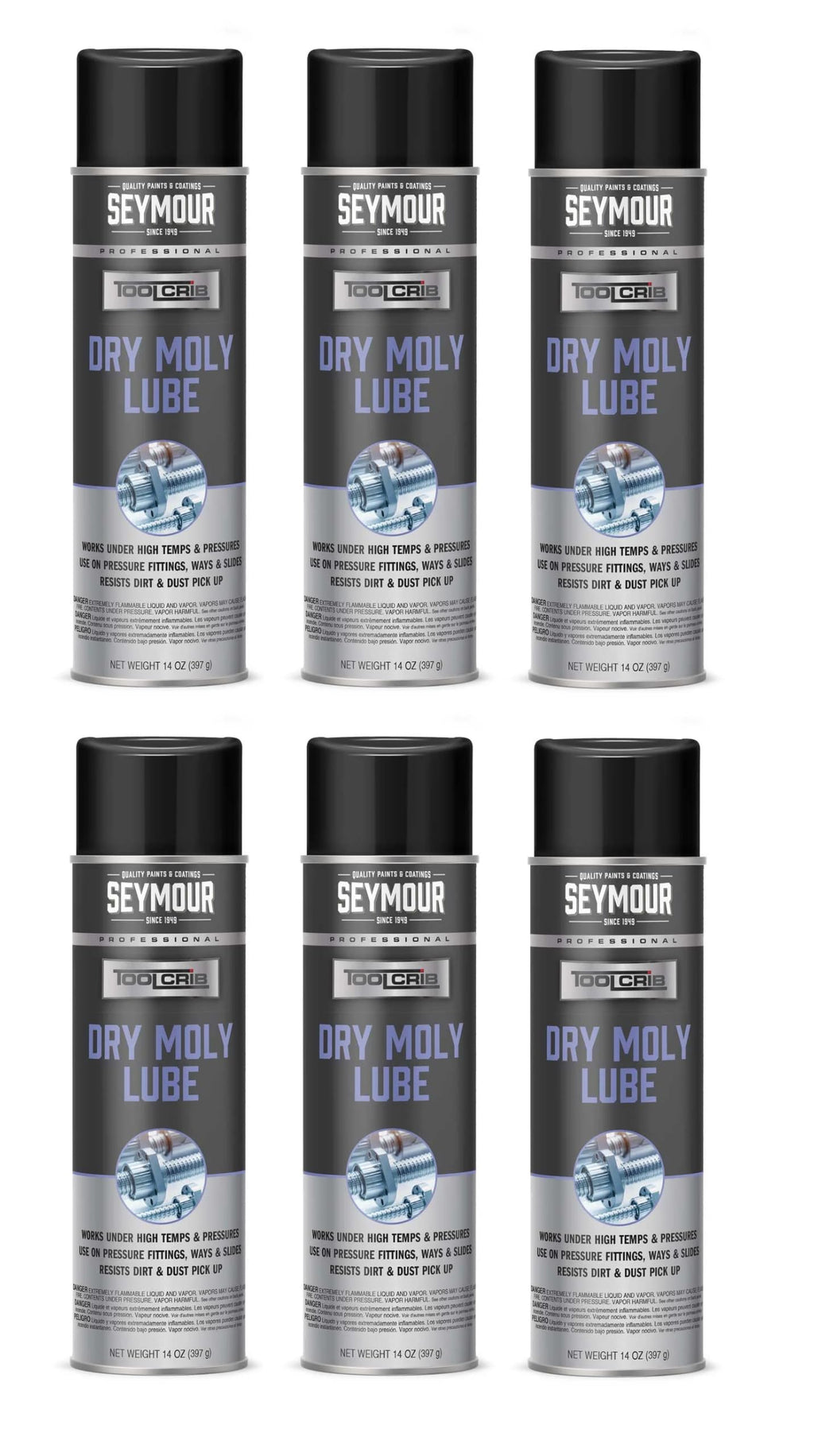 14 oz 6-Pack Dry Moly Lube E216