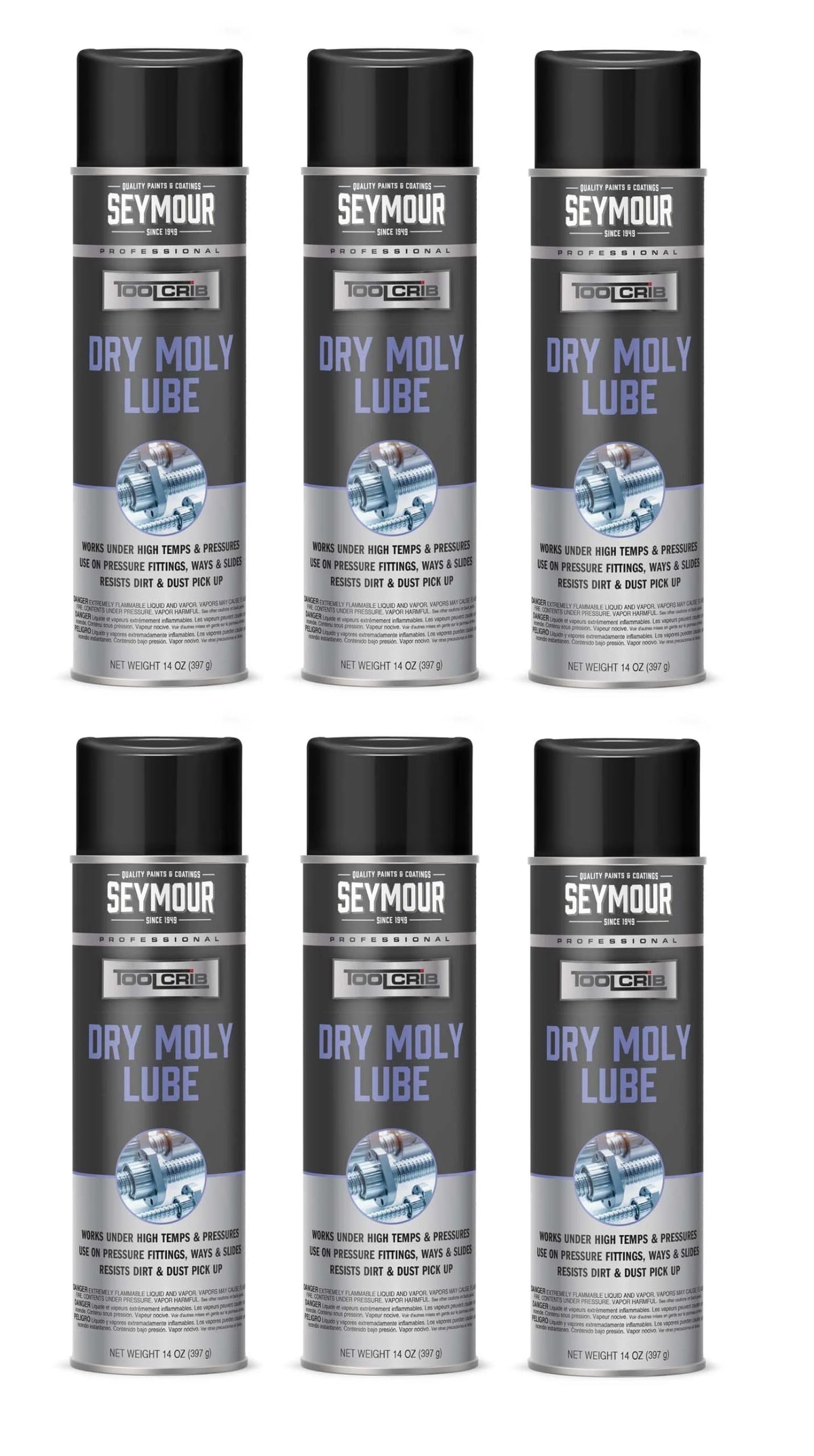 14 oz 6-Pack Dry Moly Lube E216