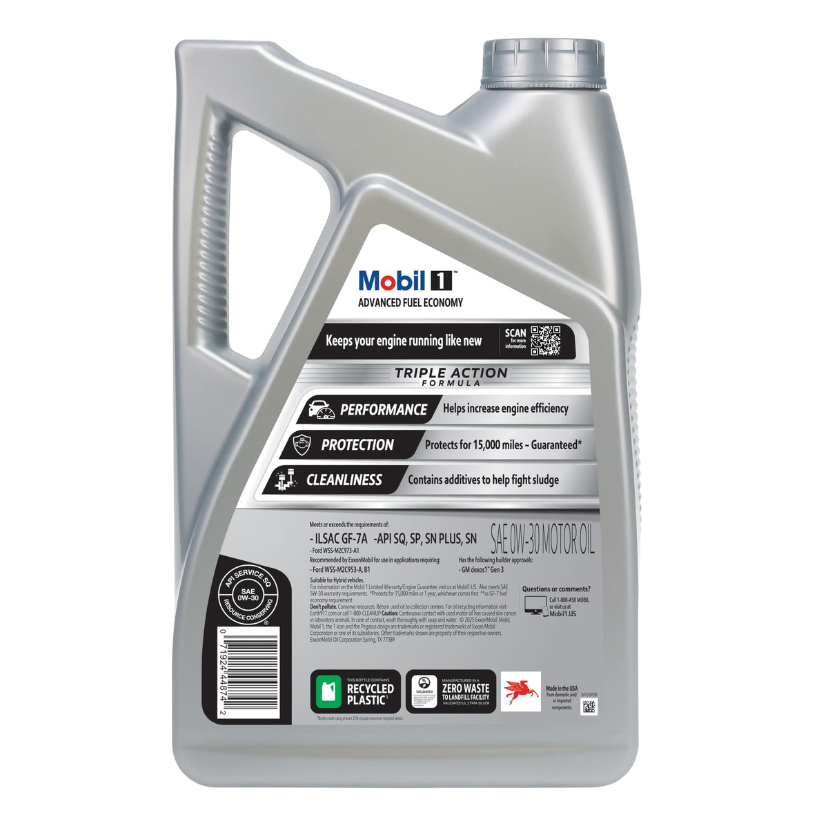 0W-30 Full Synthetic Motor Oil 5 Quart D365037