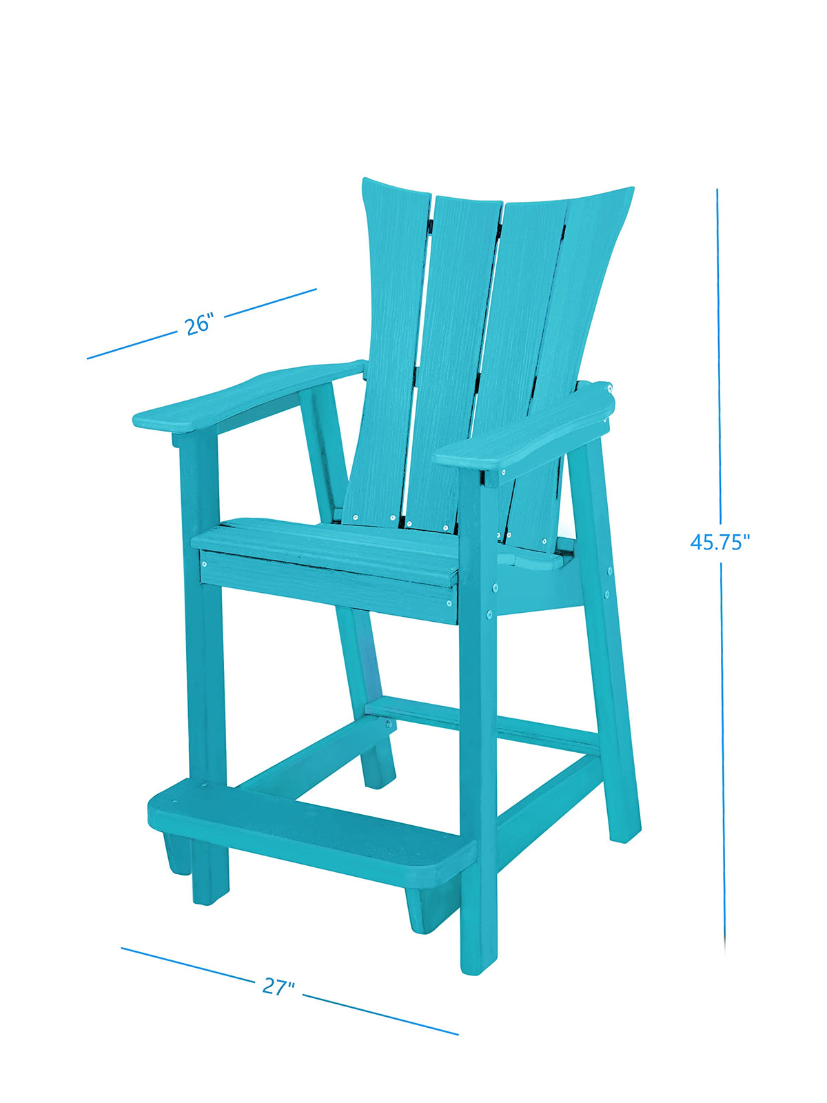 Teal Counter Height Outdoor Chair U6467