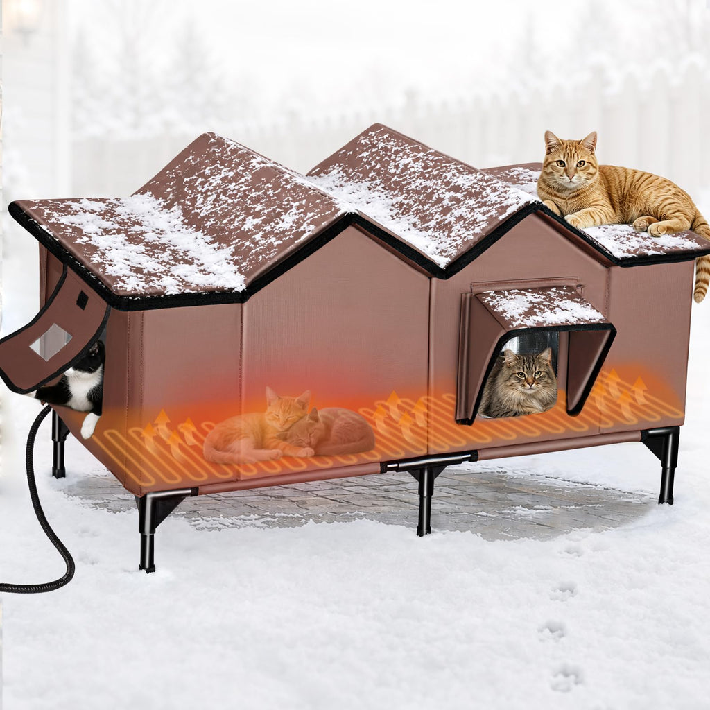 Weatherproof Heated Cat House N485655