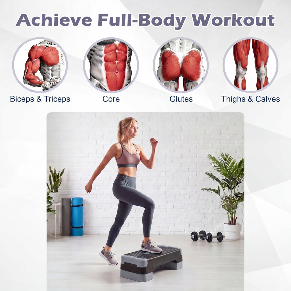 Adjustable 5 in 1 Aerobic Step Platform Y393